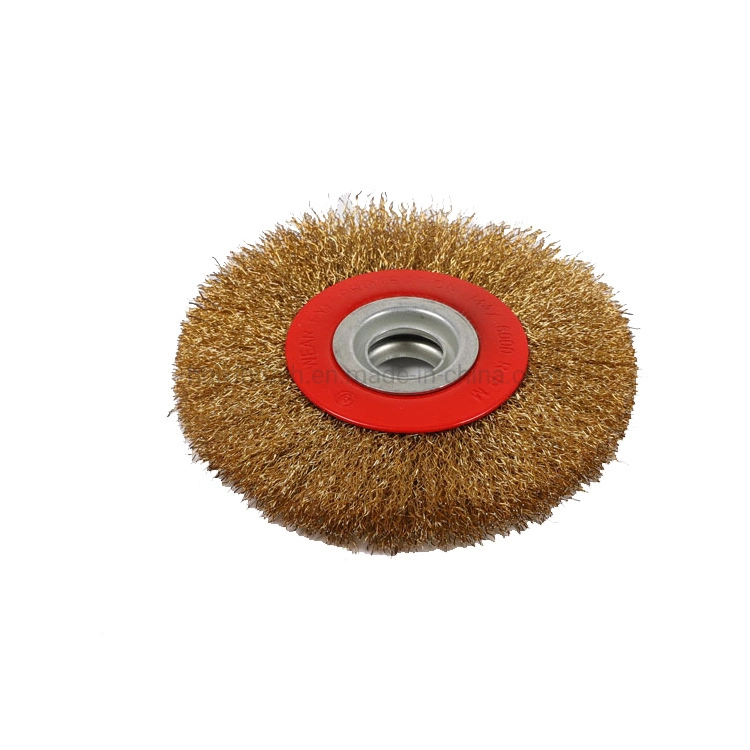 Rotary Polishing Brass Coated Steel Brush Wheel