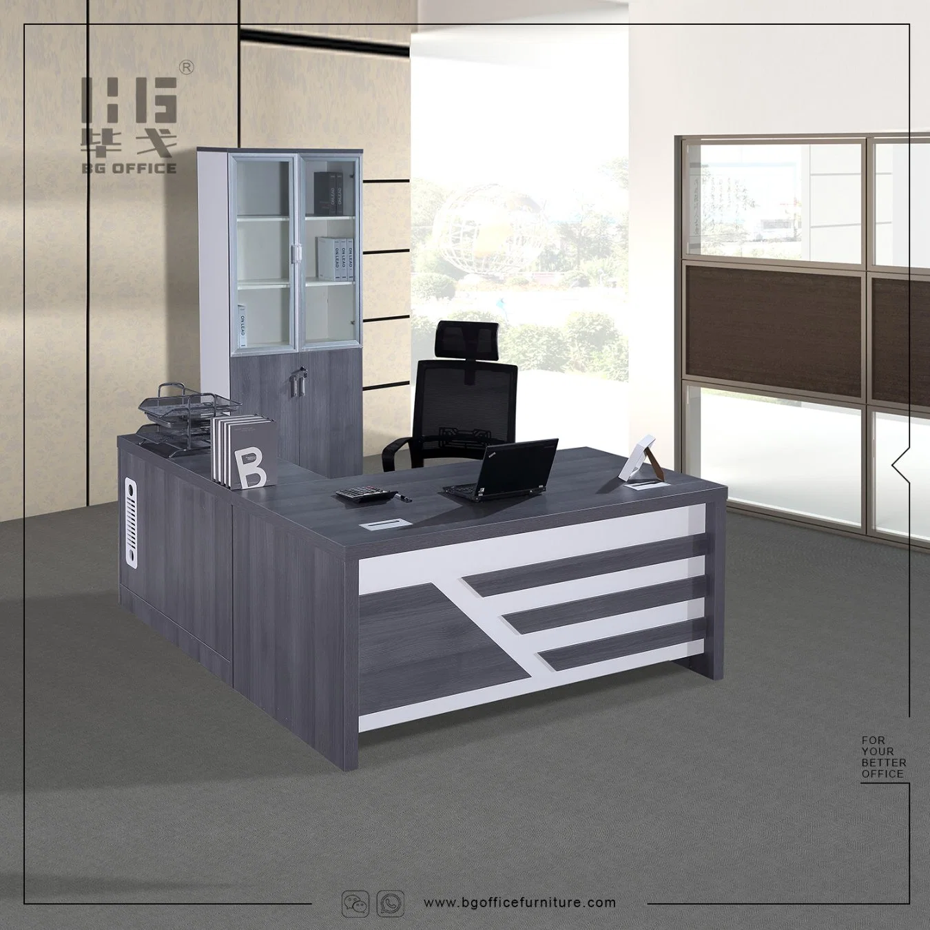 Классический коммерческий Деревянный домашний компьютерный стол Исполнительный директор мебели / менеджер / CEO офис Стол