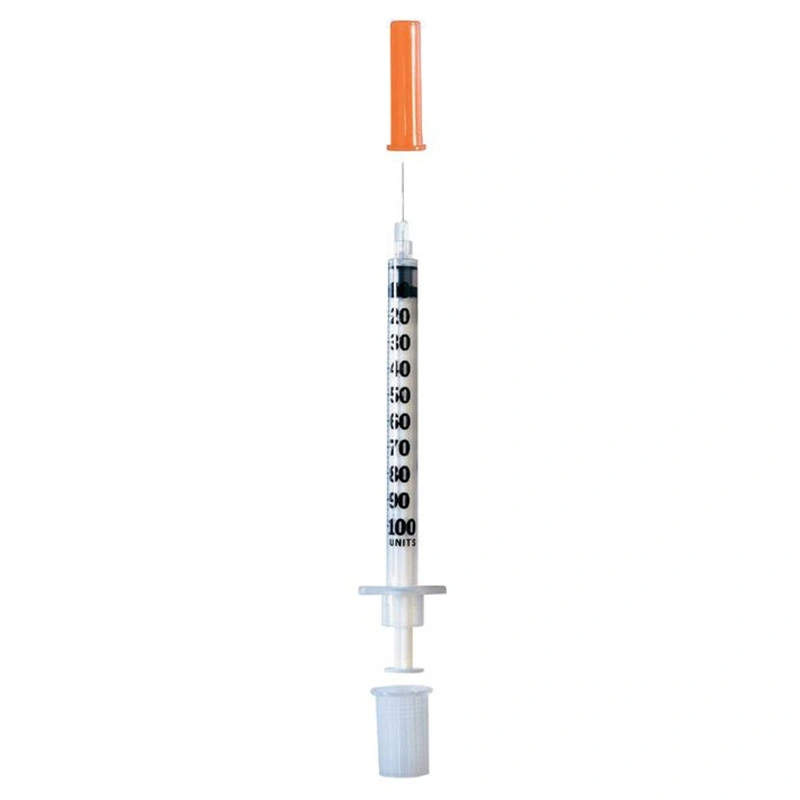 Disposable Medical Sterile Plastic Safety Insulin Syringe in Blister Package