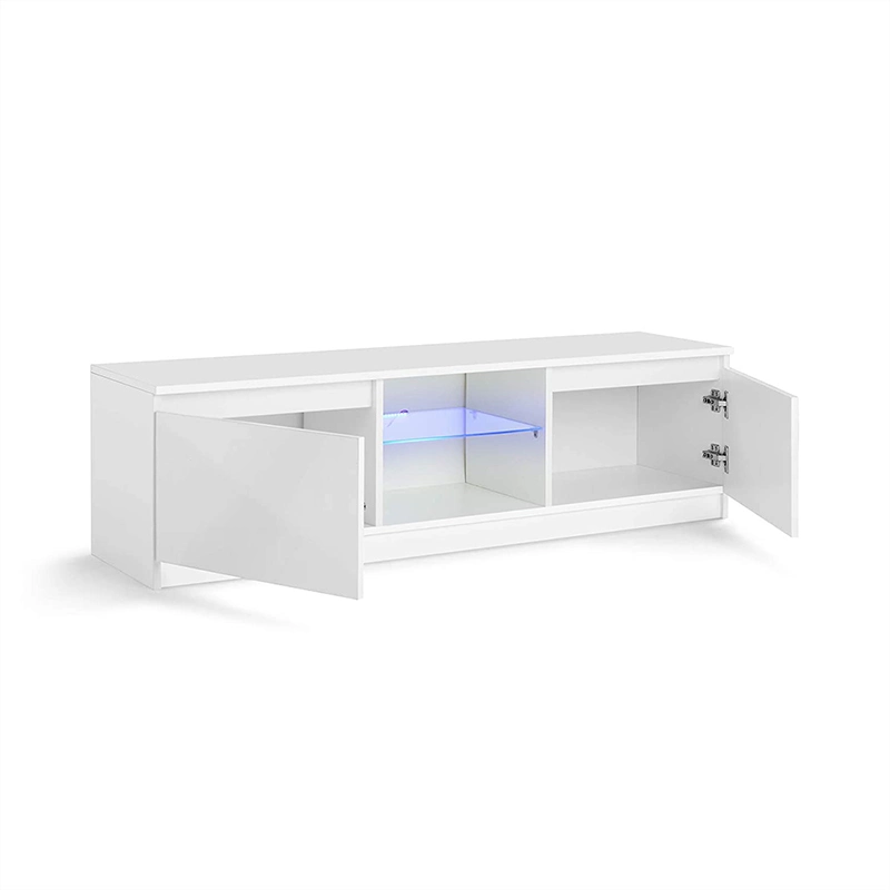 Modern Simple Customization Wholesale/Supplier Living Room Console Furniture Modern White TV Cabinet LED TV Stand for Home Hotel Apartment