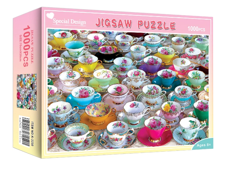 Un design unique d'enfants Jigsaw Puzzle Box Set/Box Set papier d'impression colorée carte rigide Puzzle