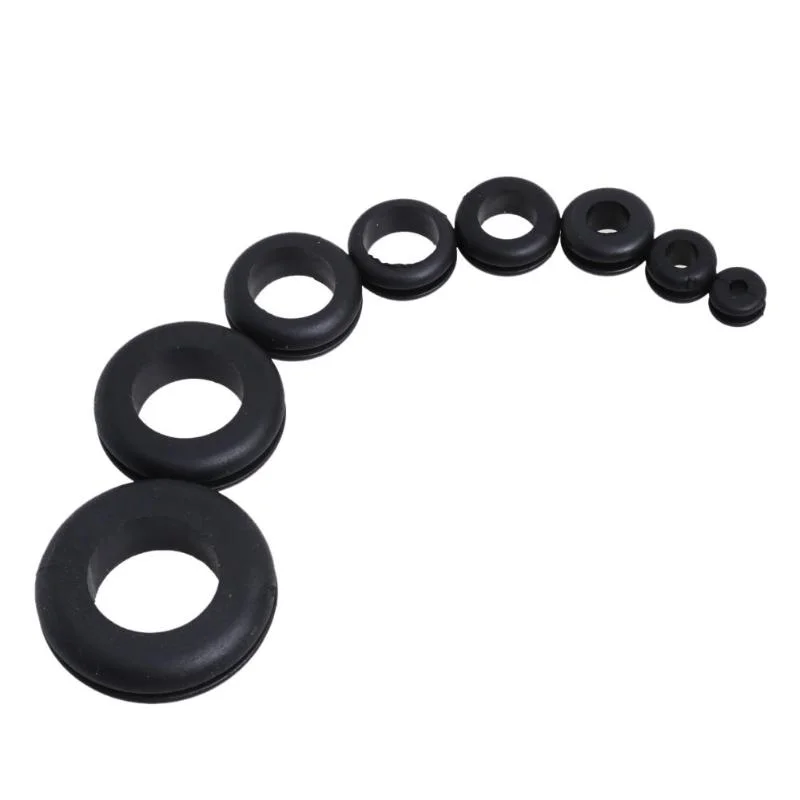 Double-Sided Protection Coil Ring Rubber Cable Grommet Sealing Sleeve Wear Corrosion Resistance