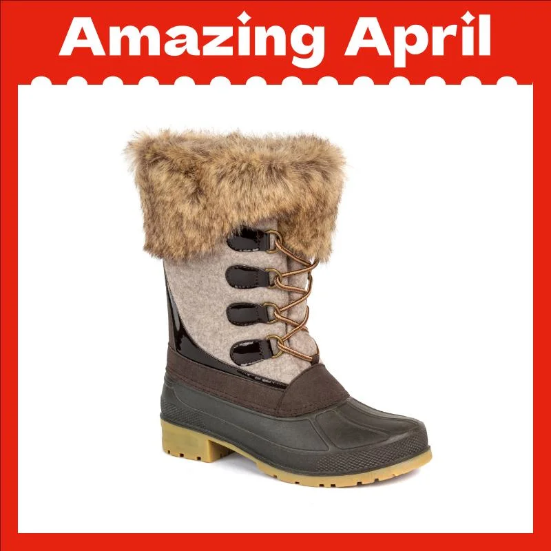 Winter Ladies Snow Boots Women&prime; S Shoes Warm Non-Slip Cotton Casual Snow Boots