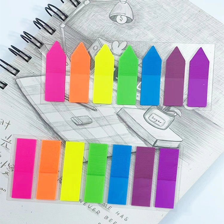 Creative Multi-Purpose PU Set Students Color Notes Combination Removable Message Stickers Notes