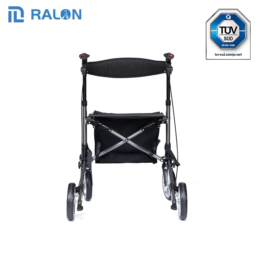 New Product 2023 4-Wheel Seat Walker Adult Rollator Walker with Seat for Elderly