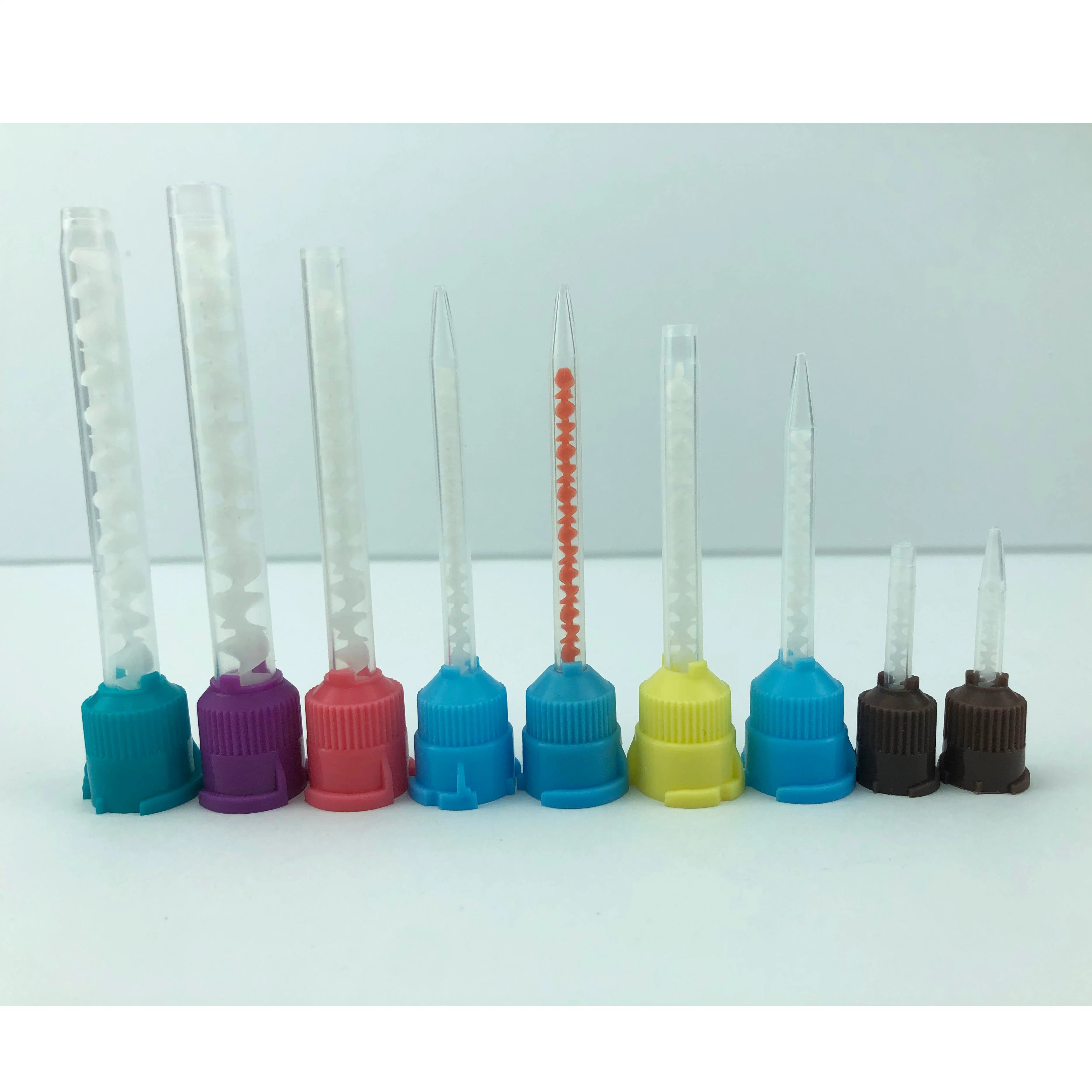 Dental Mixing 1: 1 Tips Brown Yellow Blue Purple Pink Green