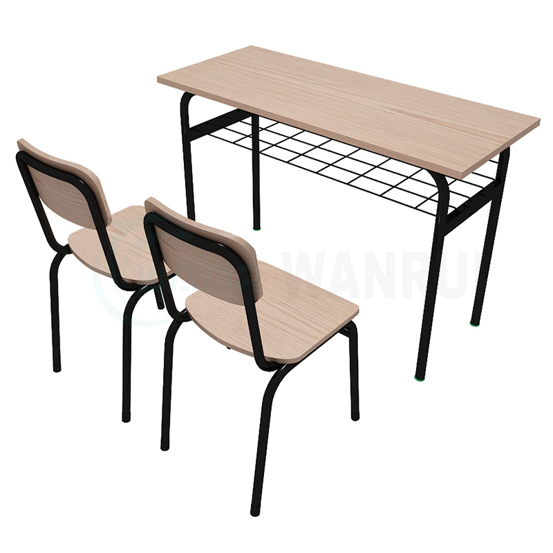Hot Selling Plastic Foldable Chair Kid Student Furniture Single Classroom Study Desk