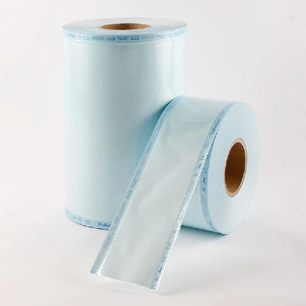 Factory Price Disinfection Gusseted Reel Pouch Roll for Medical Eo/Steam Sterilization Packaging