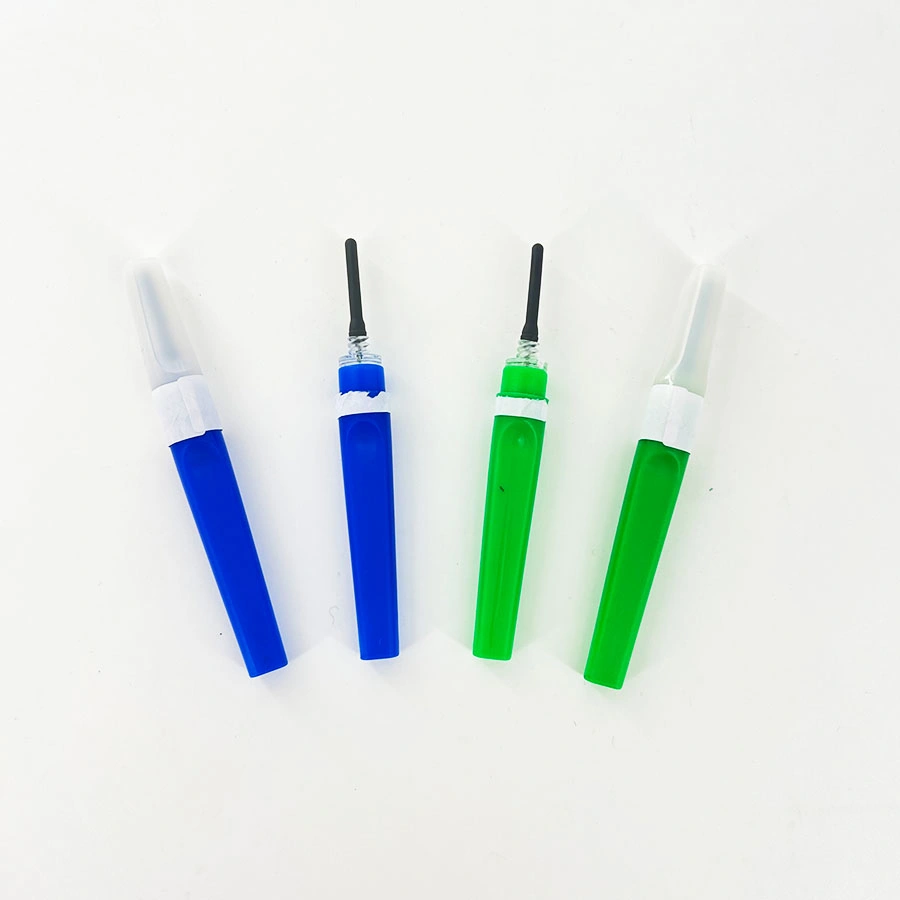 Medical 18g, 20g, 21g, 22g, 23G, 25g Disposable Needle Terminal Sterile Pen Type Safety Lancets Blood Taking Collection Needles with Certificate