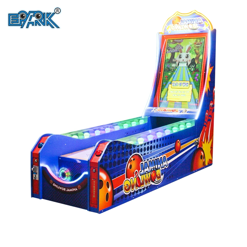 Coin Operated Animal Bowling Games Machine Arcade Redemption Video Game for Amusement Park