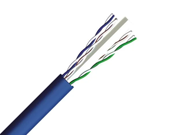 Conductor de cobre UTP CAT6 HDPE Separador aislante PE/LSZH Revestimiento de PVC/Cable LAN