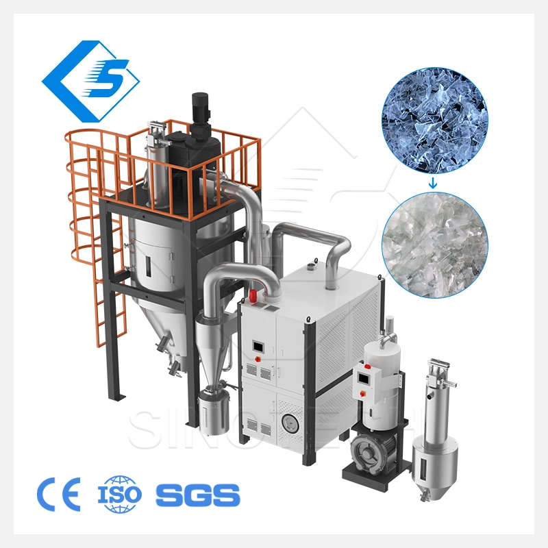 HDPE Pet PC PLA Plastic Crystallizer Dehumidifying Dryer