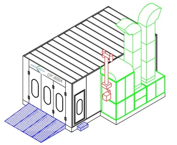 Factory Price Bake Oven Spray Paint Booth for Work Shop