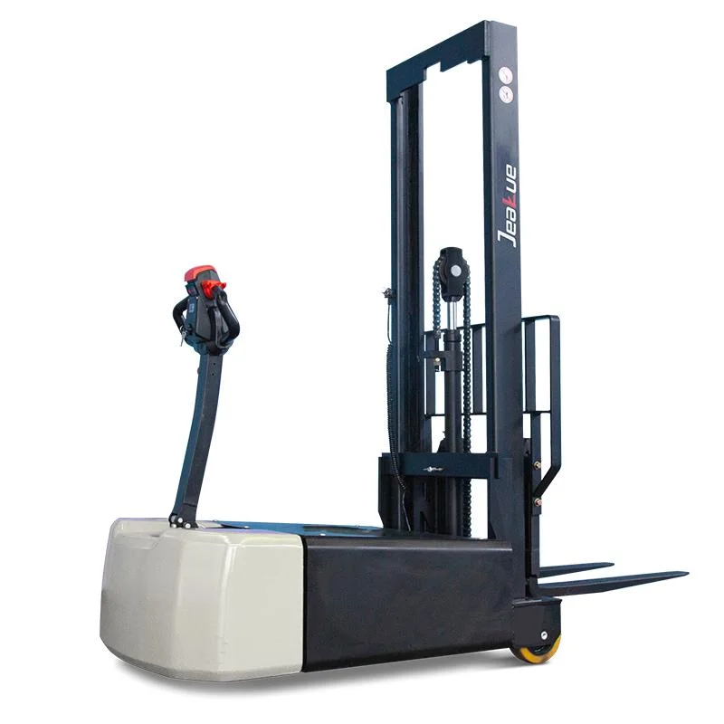 1tons 3 Meter Full Battery Power 24V DC Motor Economical Electric Pallet Forklift Stacker