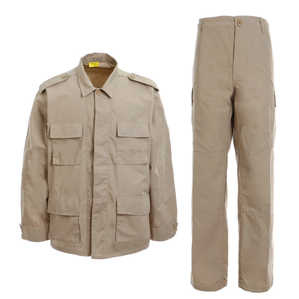 2022 Uniforme tactique militaire américain Chemise de combat Rip-Stop Coupe-vent Tropic Surplus Respirant Bdu Uniforme de couleur personnalisée