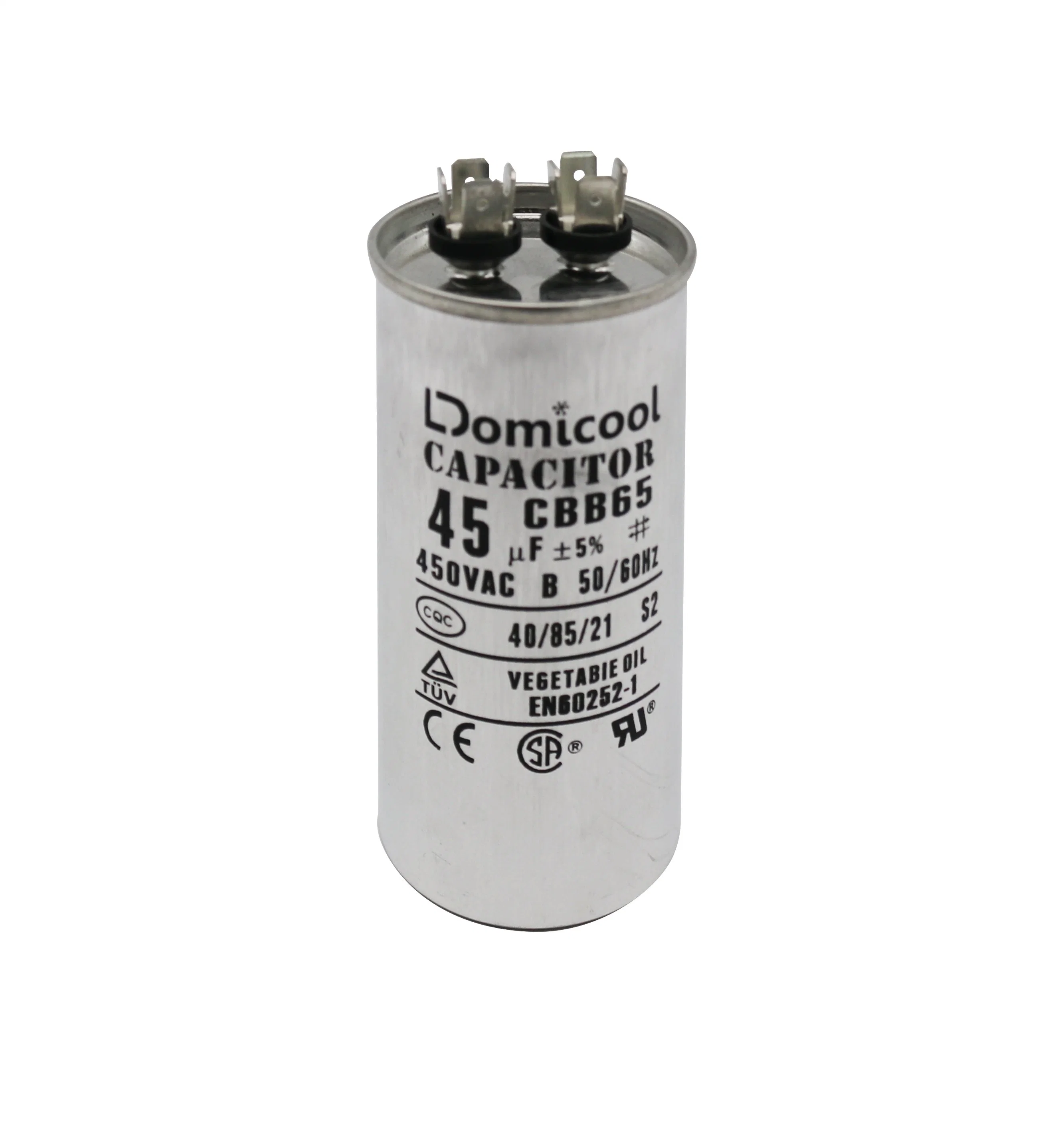 Air Conditioner Compressor Capacitor AC Motor Capacitor Cbb65