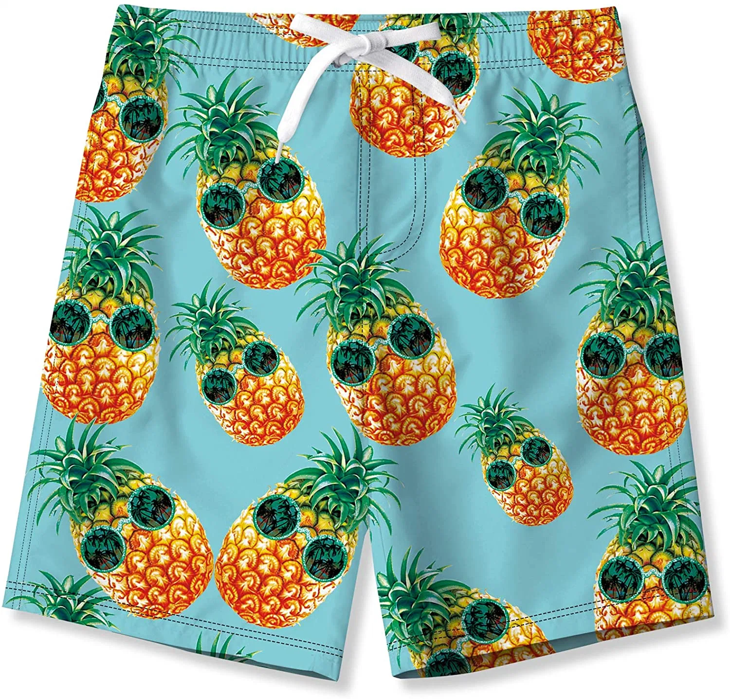 Kinder Jungen Badehose Mesh-Futter Wasserabweisende Strandshorts