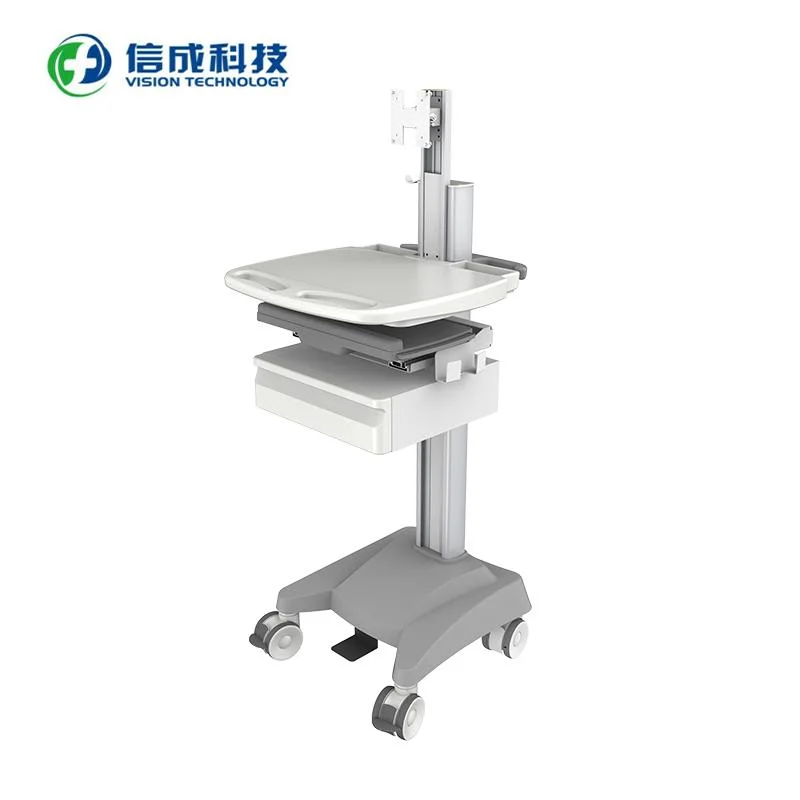 Medical Emergency Hospital Device Mobile Laptop Computer Telemedicine Workstation Trolley