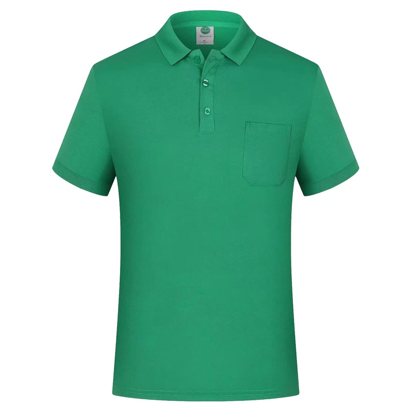 Work Clothes Printing T-Shirt Unisex Polo Shirt with Pocket