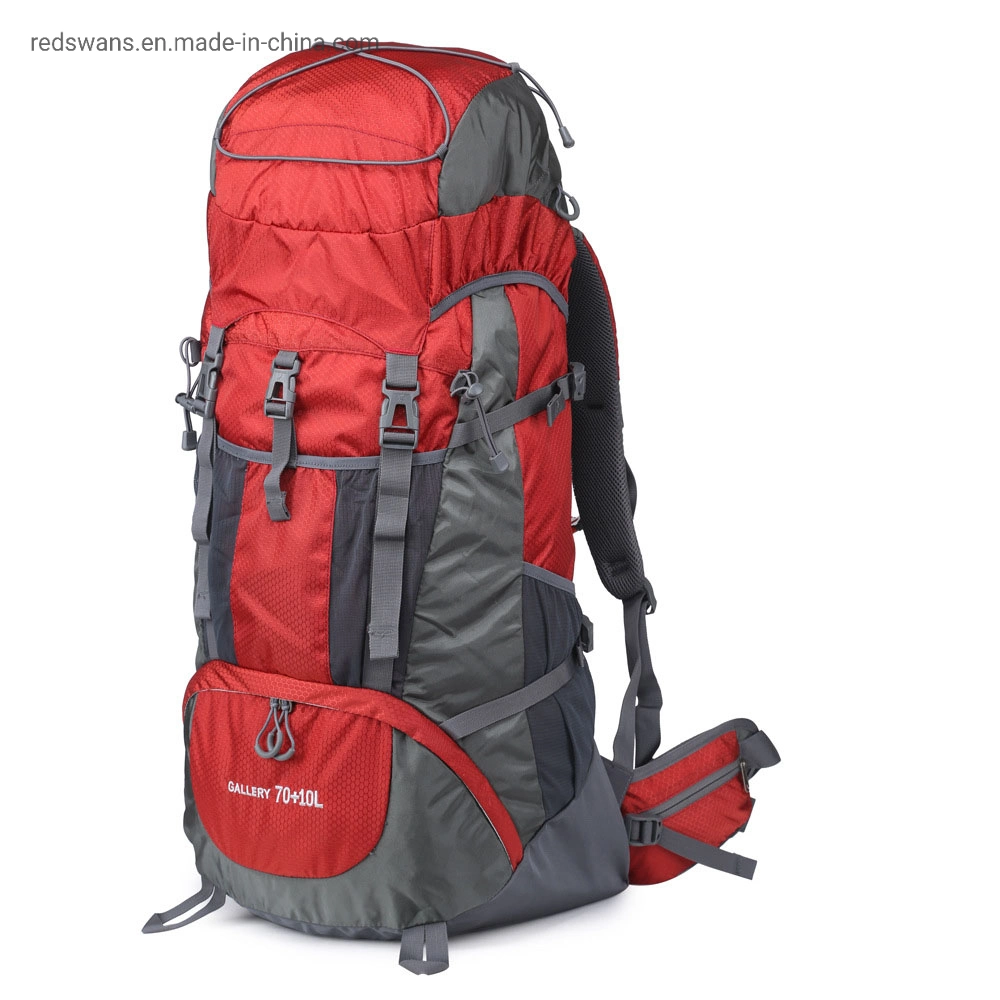 2022 New Profession Hiking Bag Supplier 70L Custom Hot Selling Lightweight Nylon Outdoor Camping Backpacks with Carry Bag for Outdoor Leisure Travel RS-Hzd-1956