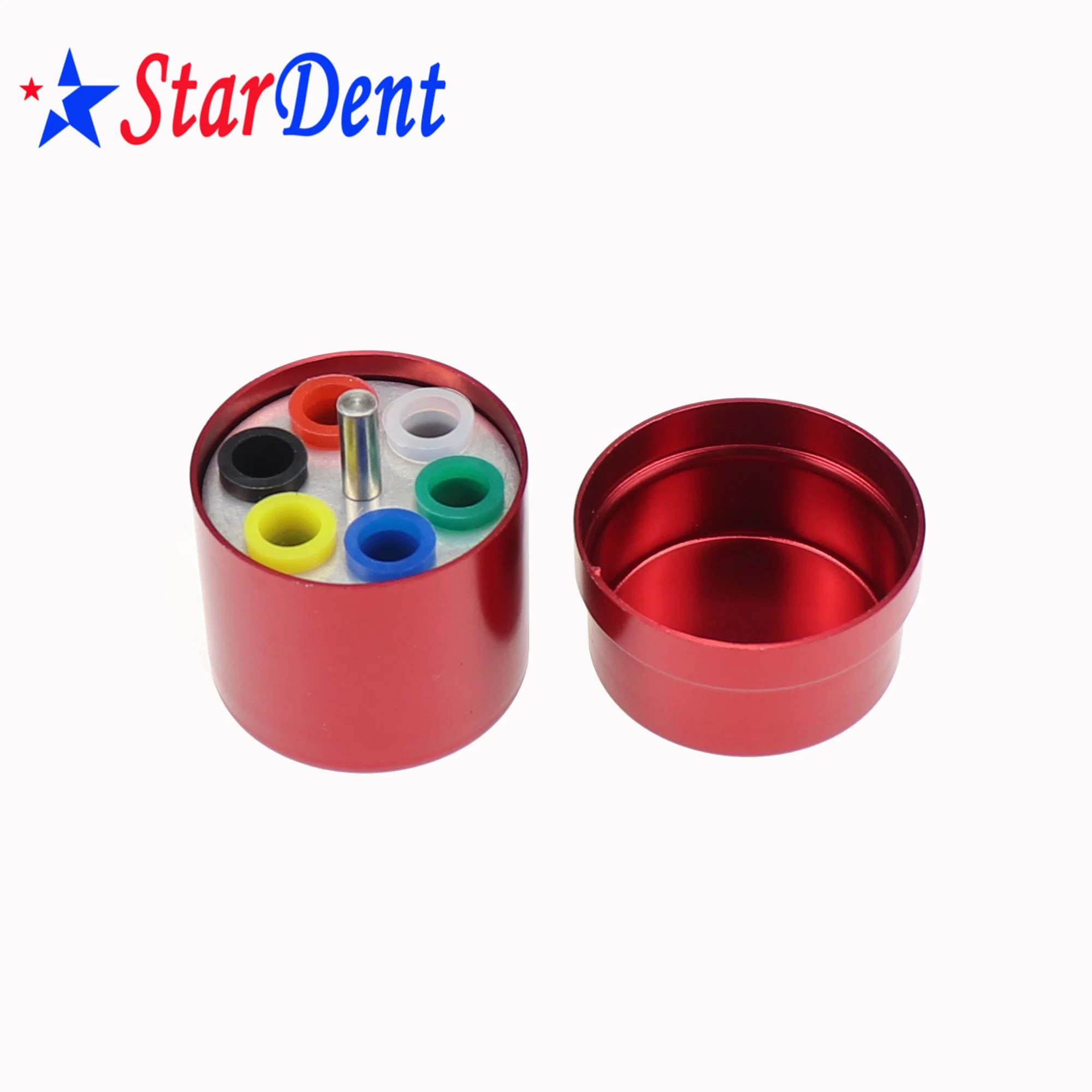 Good Quality Dental Aluminum Alloy Round Gutta Percha Points Disinfection Box 6 Holes