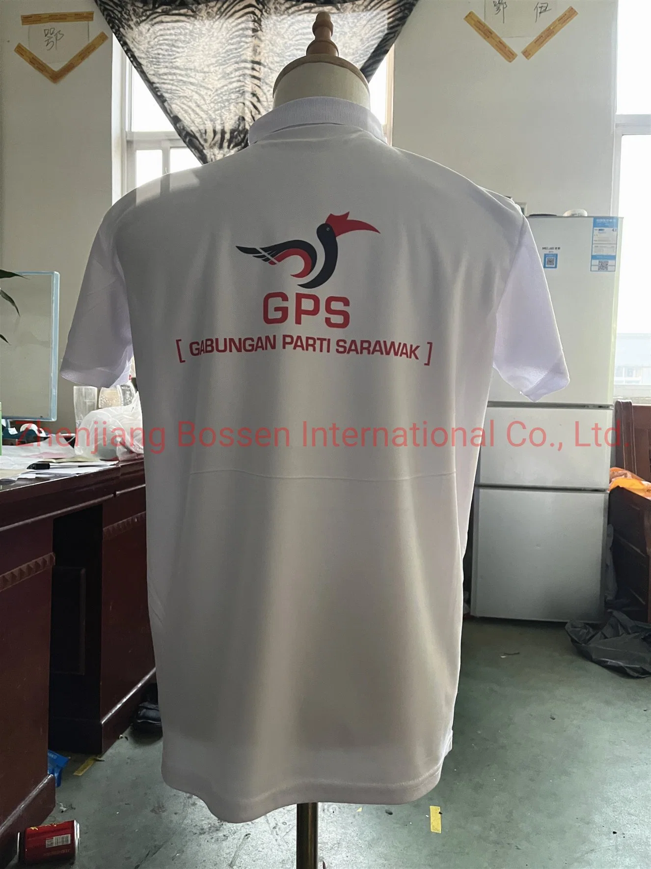 OEM Custom Logo Printed Cheap Polyester Election Campaign White Polo Shirt Manufacturer