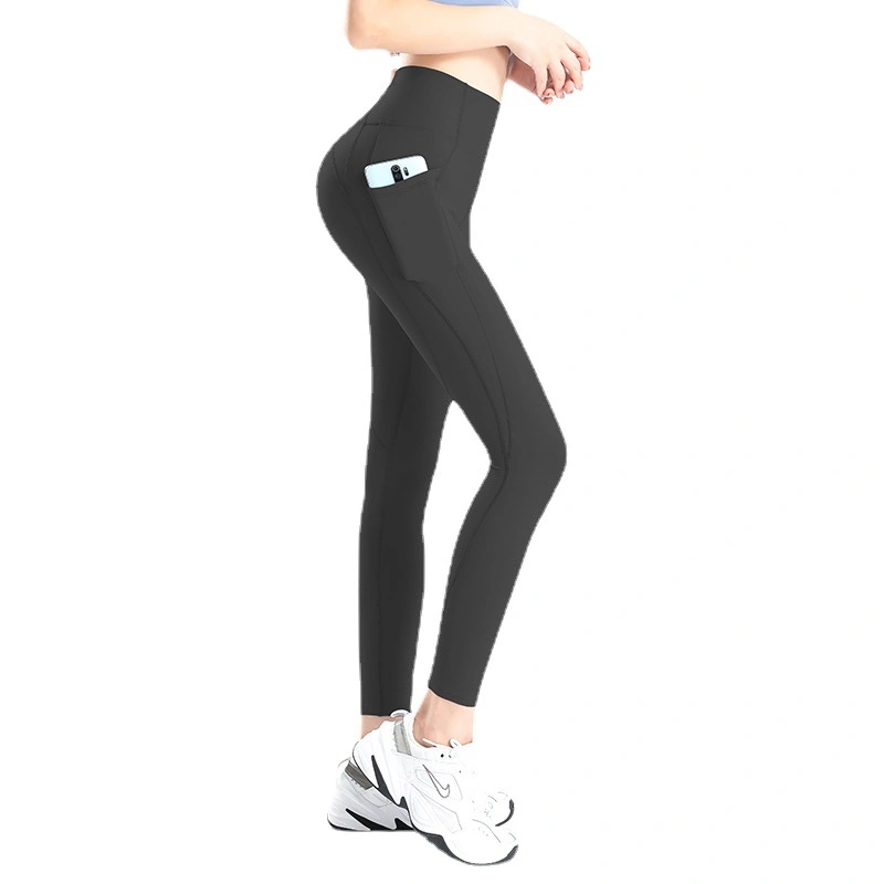 Peach Butt pantalon d'entraînement, parés nue, sport d'été, le resserrement de poche, High-Waisted Hip Pantalon de Yoga pour les femmes de levage