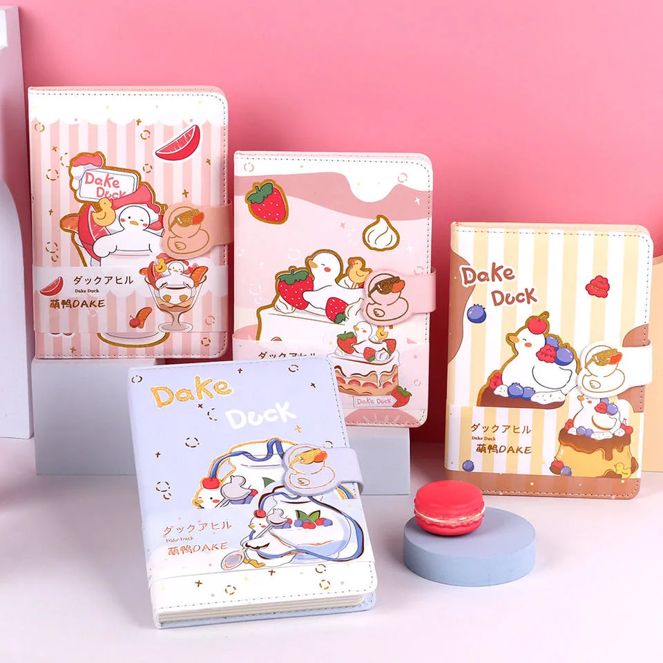 Stationery Lovely PU Cover Kawaii Mini Notebook for Kid Student