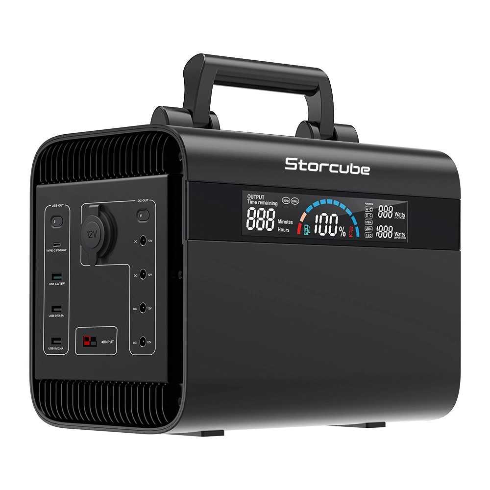1000W 896wh LiFePO4 Tragbare Batterie-Energiestation für Outdoor-Camping