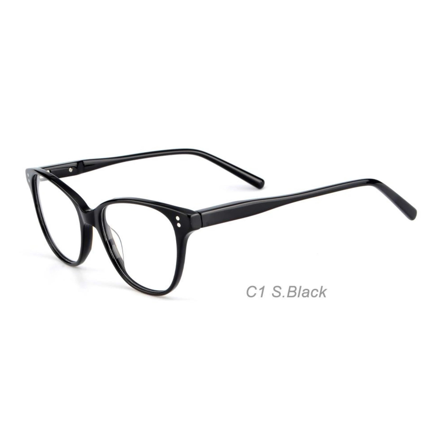 Popular Durable Cat Eye Shape Spring Hinge Acetate Optical Eyeglasses for Women