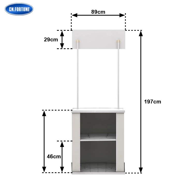 Plastic Foldable Desk Convenient Promotional Table for Exhibition Display