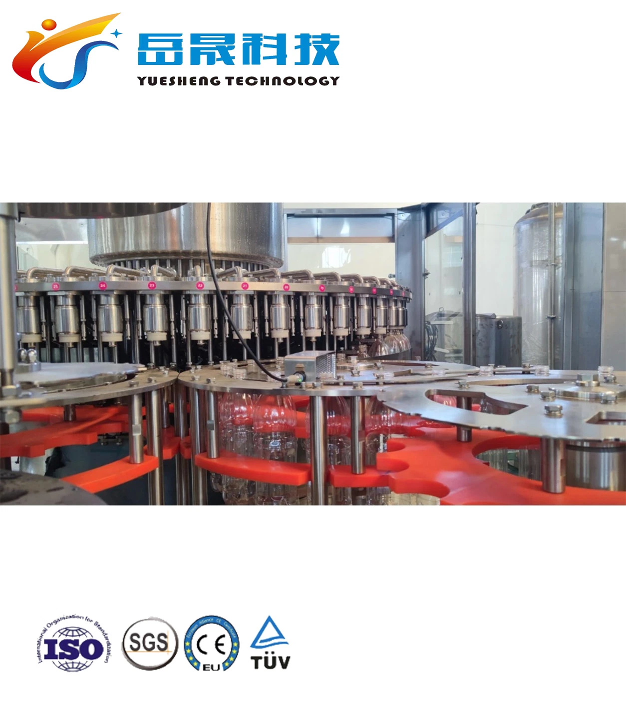 2023 China New Product 200ml-10L Bottle Water Flushing Filling Capping 3 in 1 Machine