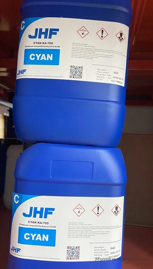 Jhf Sublimation Ink for Kycorea Head High Color Fasrtness Heat Transfer Inkjet Ink 5L/Bucket