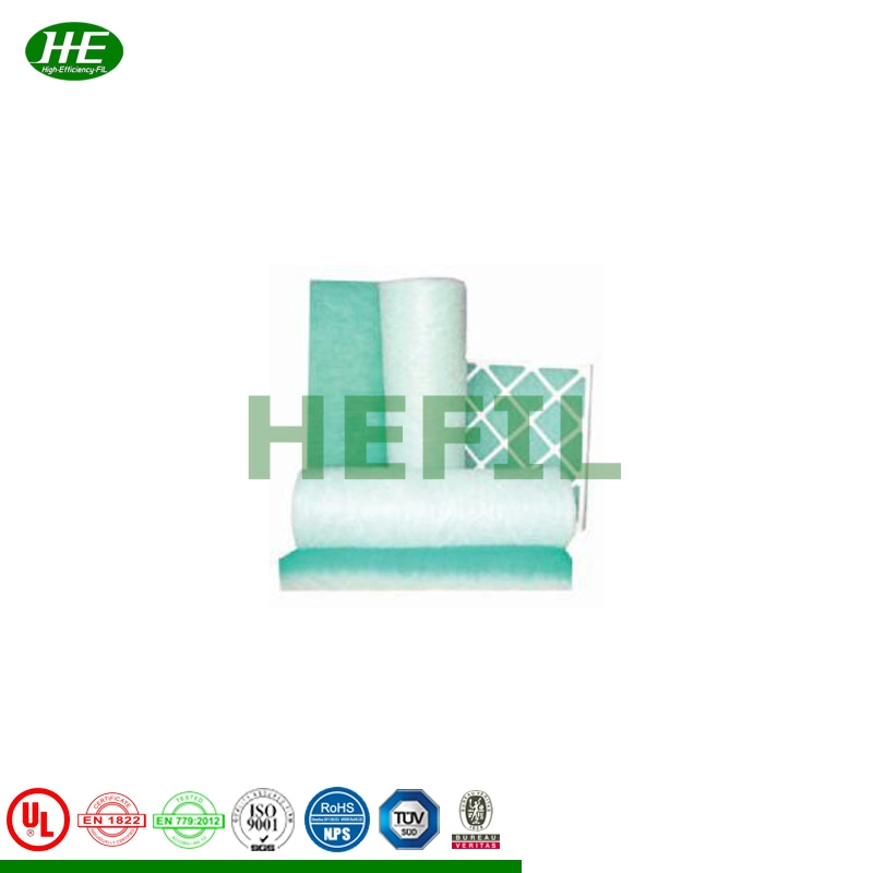 Green Fiberglass Filter Roll Media/Pre Air Paint Stop Filter