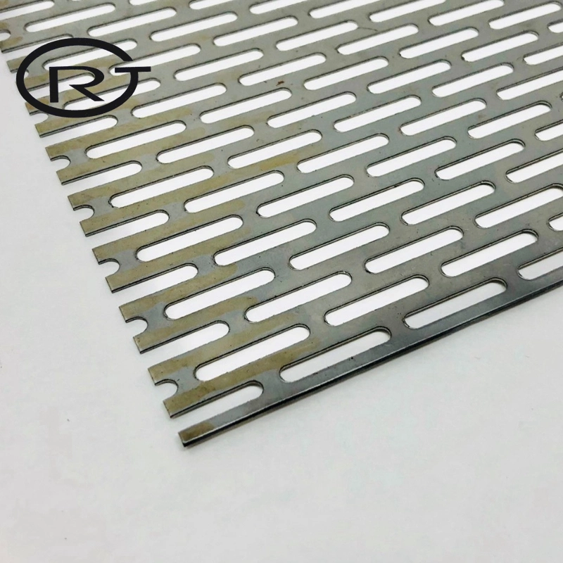 Square Metal Mesh Decorative Perforated Sheet Metal with Patterned Openings for Industrial