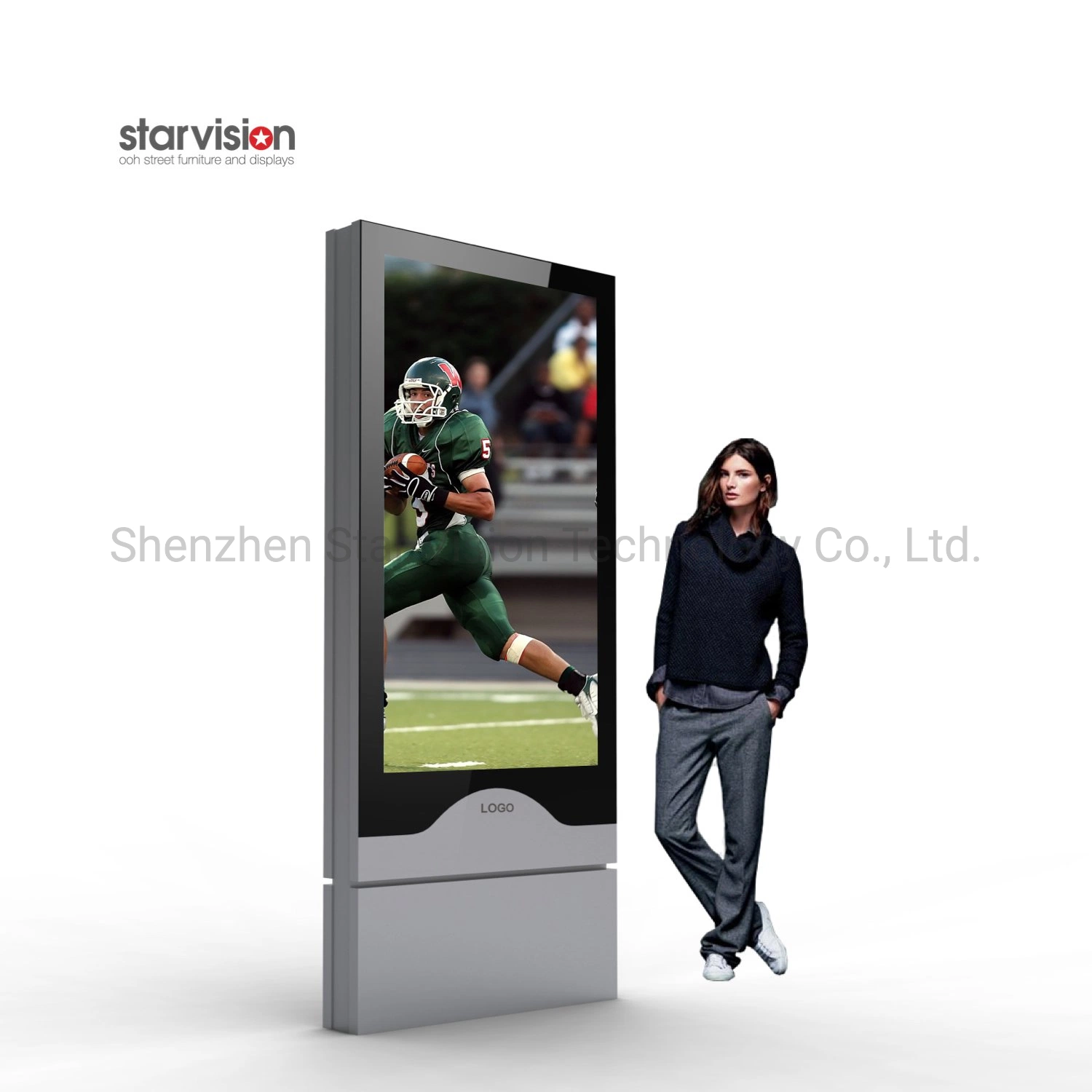 Floor Standing Indoor LCD Ad Signage Display Small Format Digital Portrait Screens