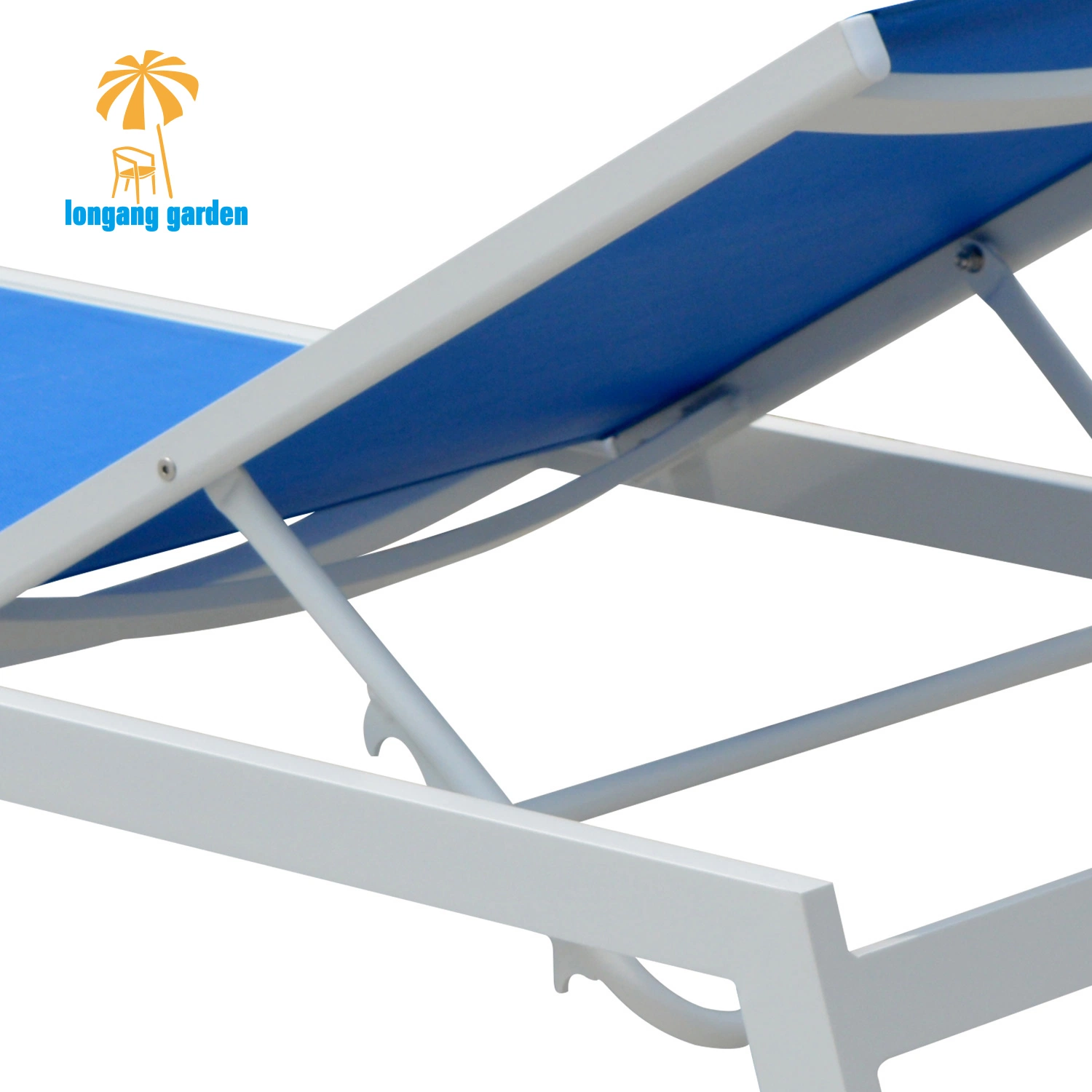 Cadeira de praia para piscina exterior com preço de fábrica cadeiras dobráveis em alumínio Espreguiçadeiras personalizadas para banhos de sol em interior ajustável