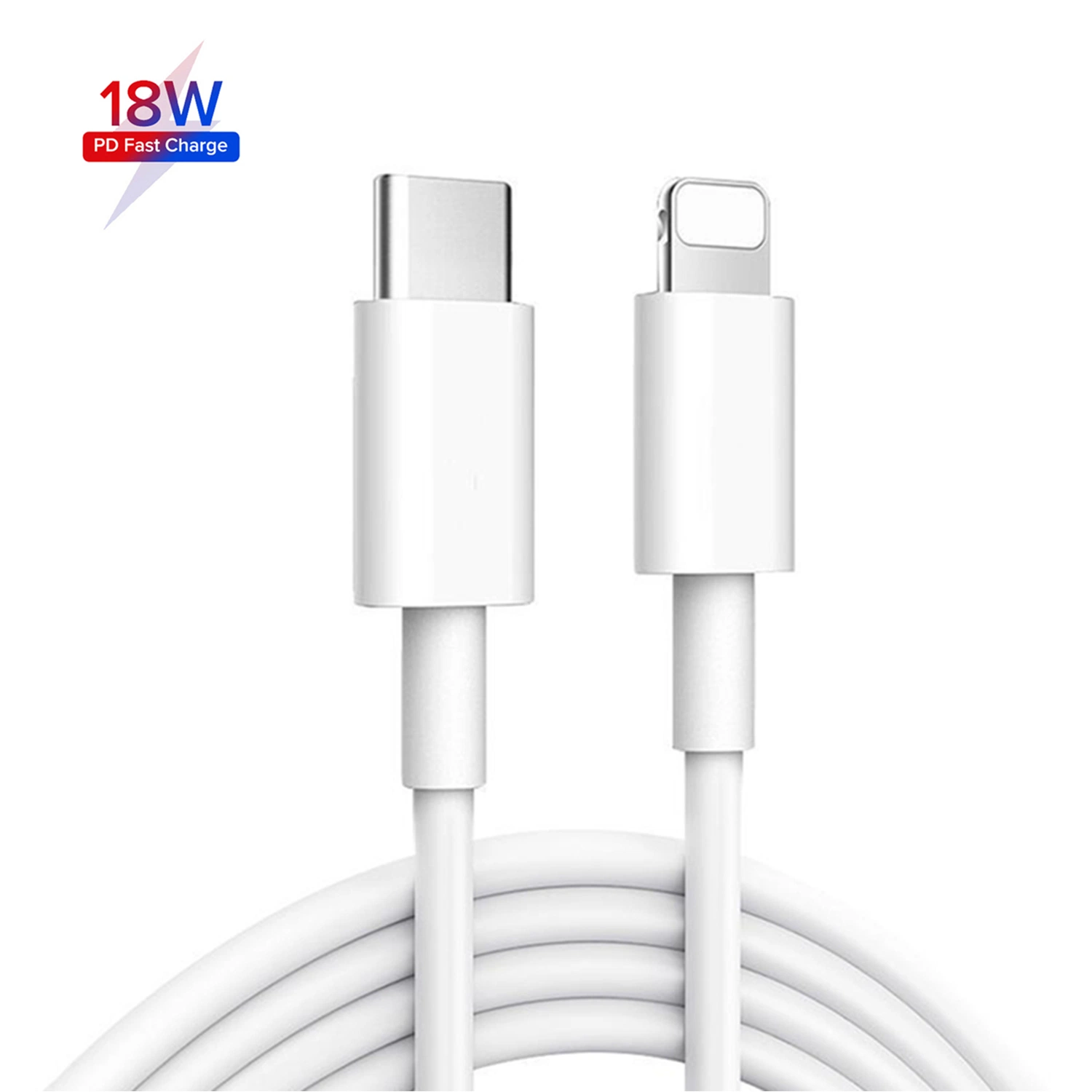 Pd 20W Original cable de datos USB Tipo C para 8 pines USB de carga rápida C Cable 18W para el iPhone 8/X/11/12/12 PRO MAX/12 Mini