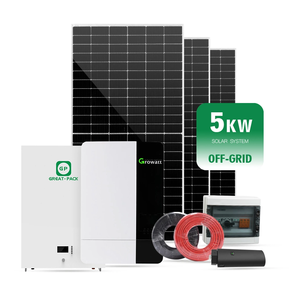 Europe Household Use 5kw 230V off Grid Solar System with Powerwall Battery