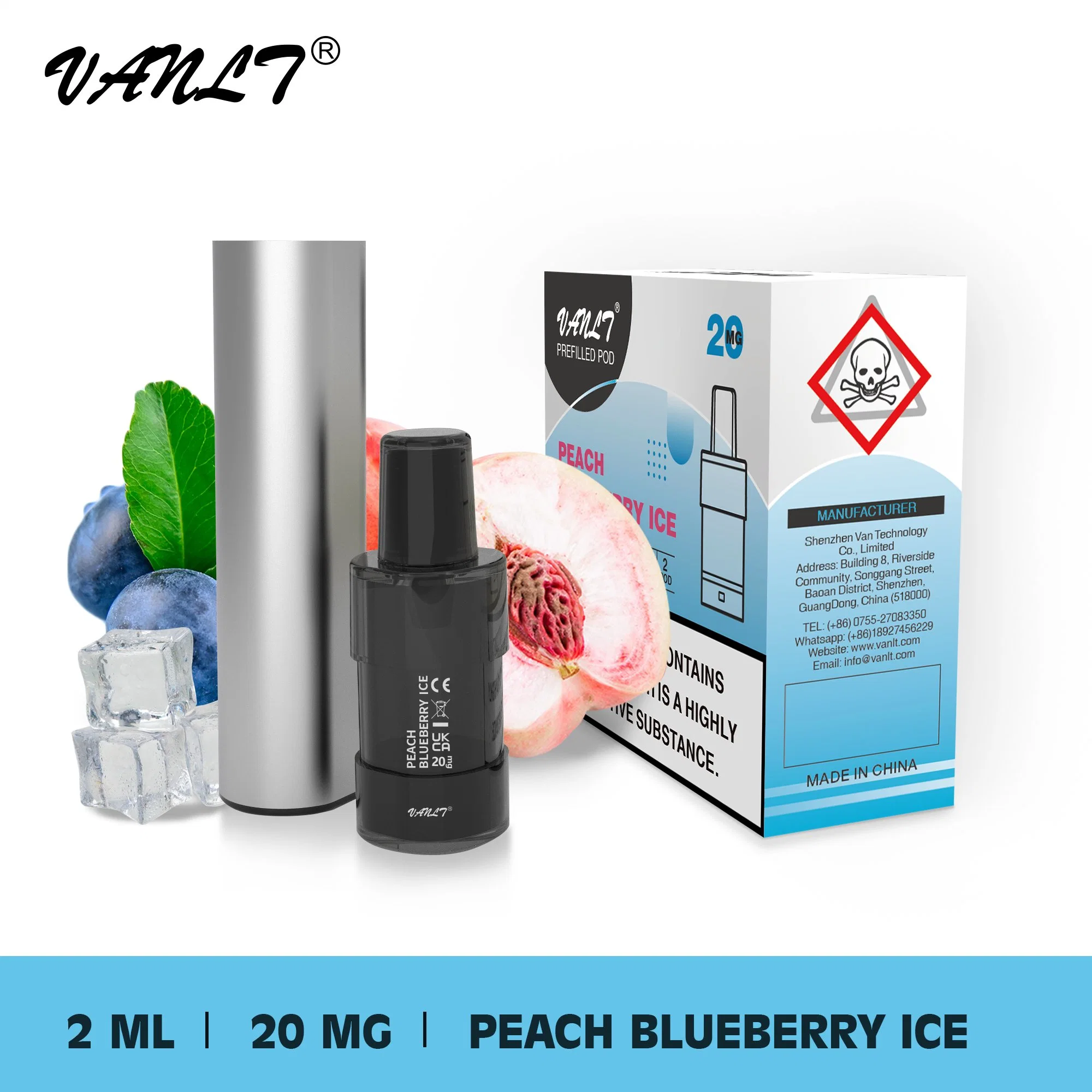 Vanlt Pod Kits 2ml Disposable/Chargeable Electronic Cigarette 20 Flavors Mini Disposable/Chargeable Vape Pen