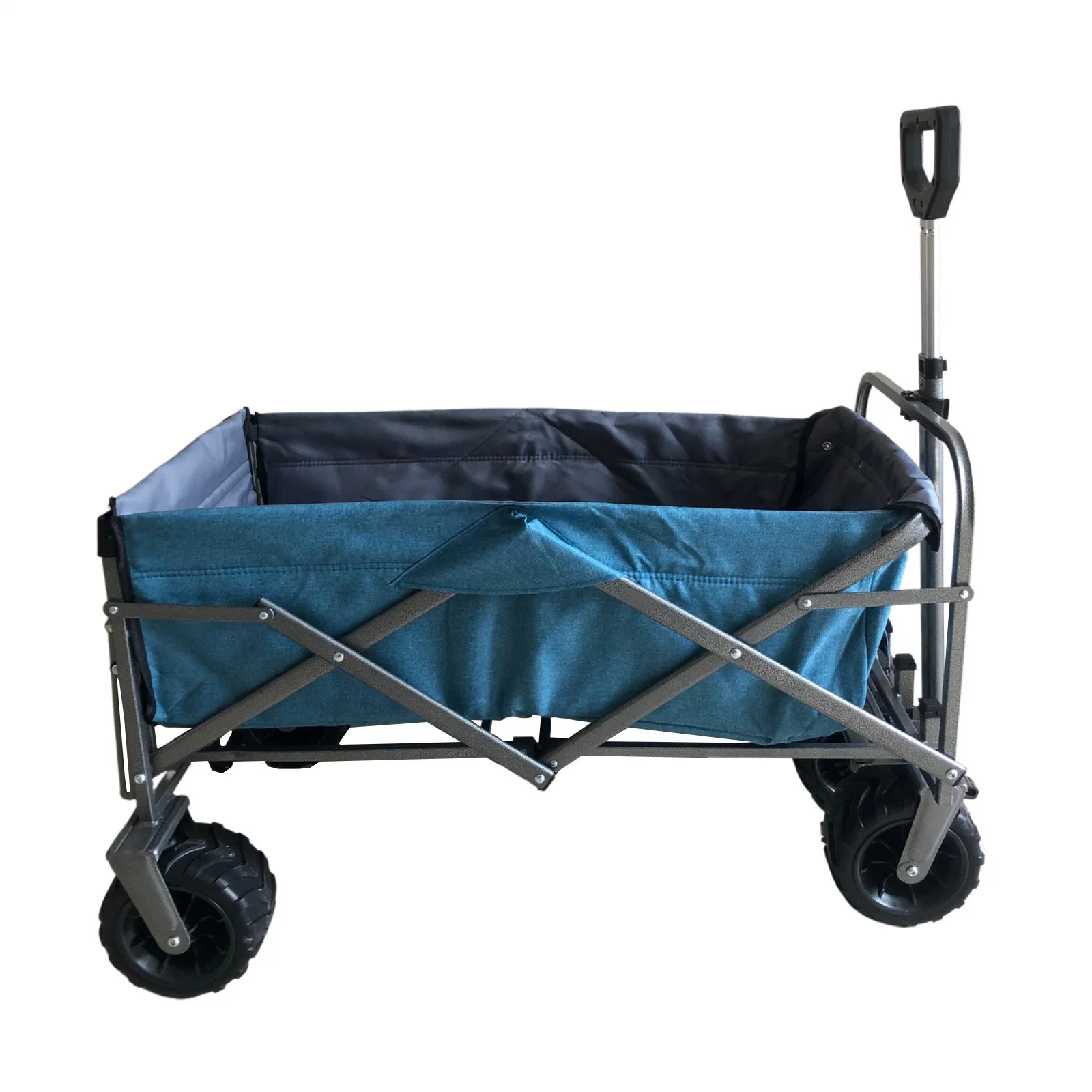 Gt1814 Outdoor Camping Folding Cart Wagon with 4 Wheel for Beach Garden