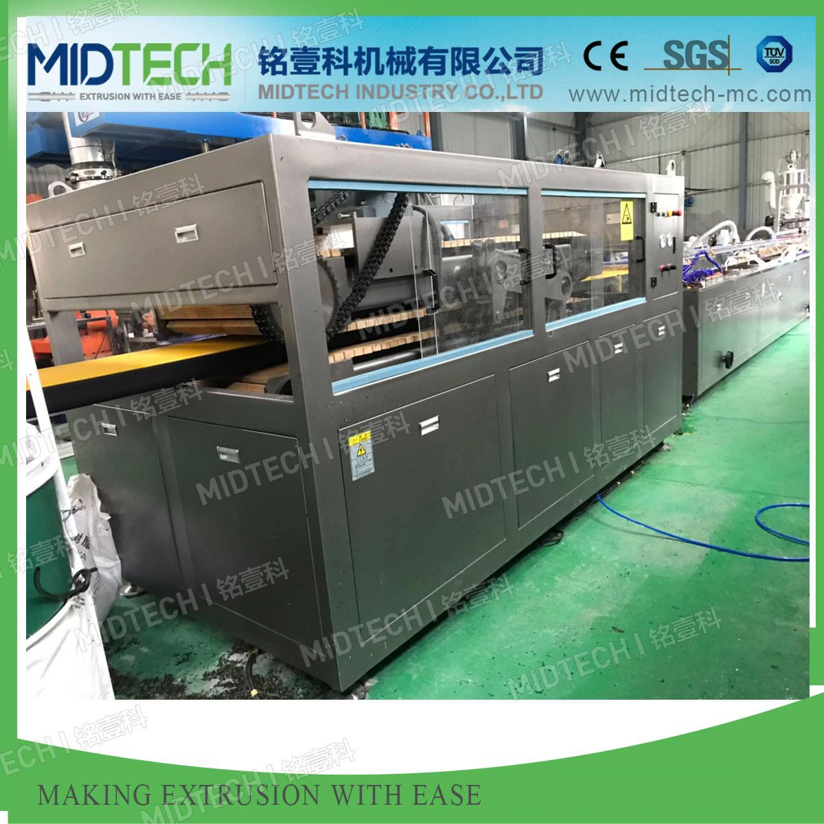 (Midtech Industry) Plastic HDPE/PE Ocean Fishing Raft Profile Board Extruding Equipment Price