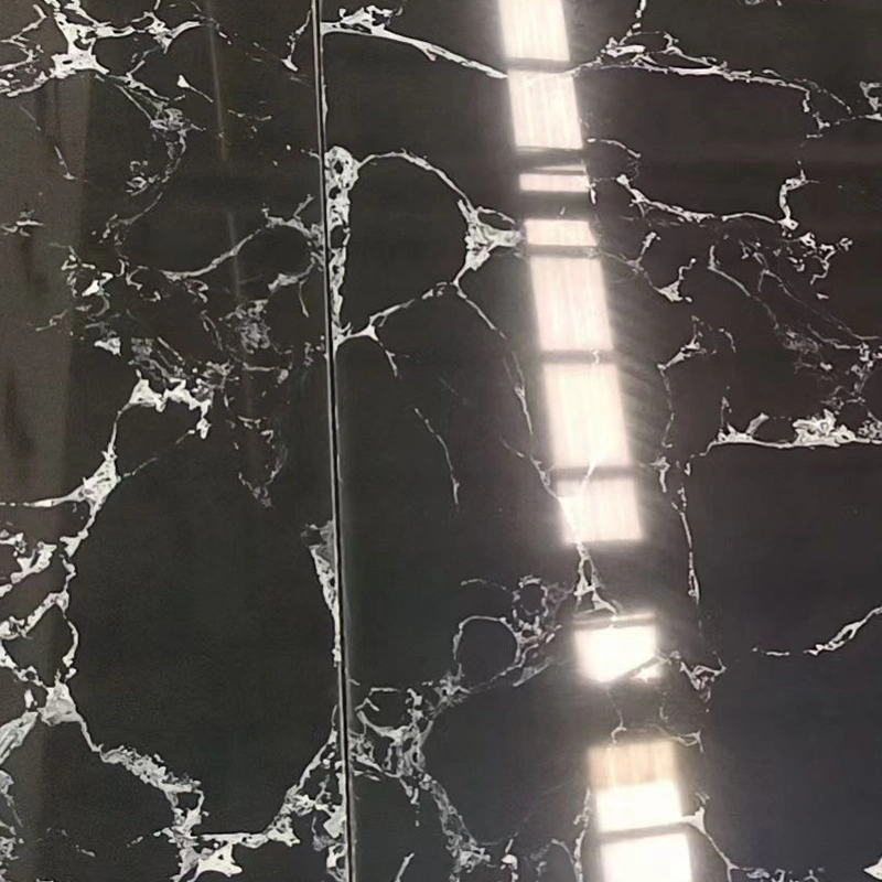 Black Portoro/Artificial Marble Slab/Engineer Stone/Tile/Synthetic for Building Materials/Wall/Floor/Project/Construction/Worktop/Vanity Top/Bathroom Price