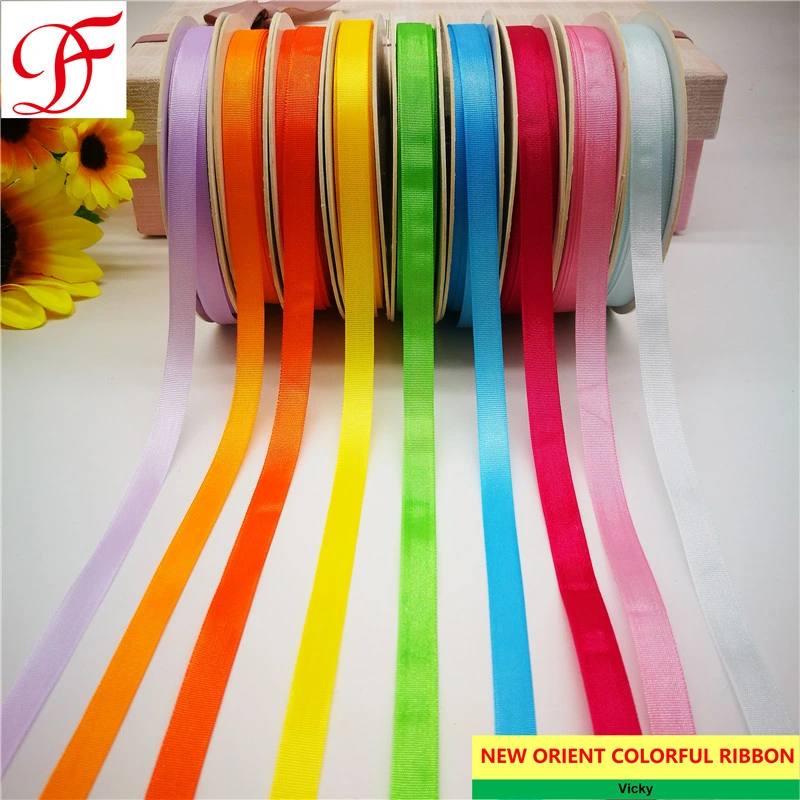 Polyester Taffeta Satin Ribbon Double/Single Face Satin Grosgrain Gingham Sheer Organza Hemp Gift Wrap Ribbon for Decoration/Xmas/Wrapping/Gifts