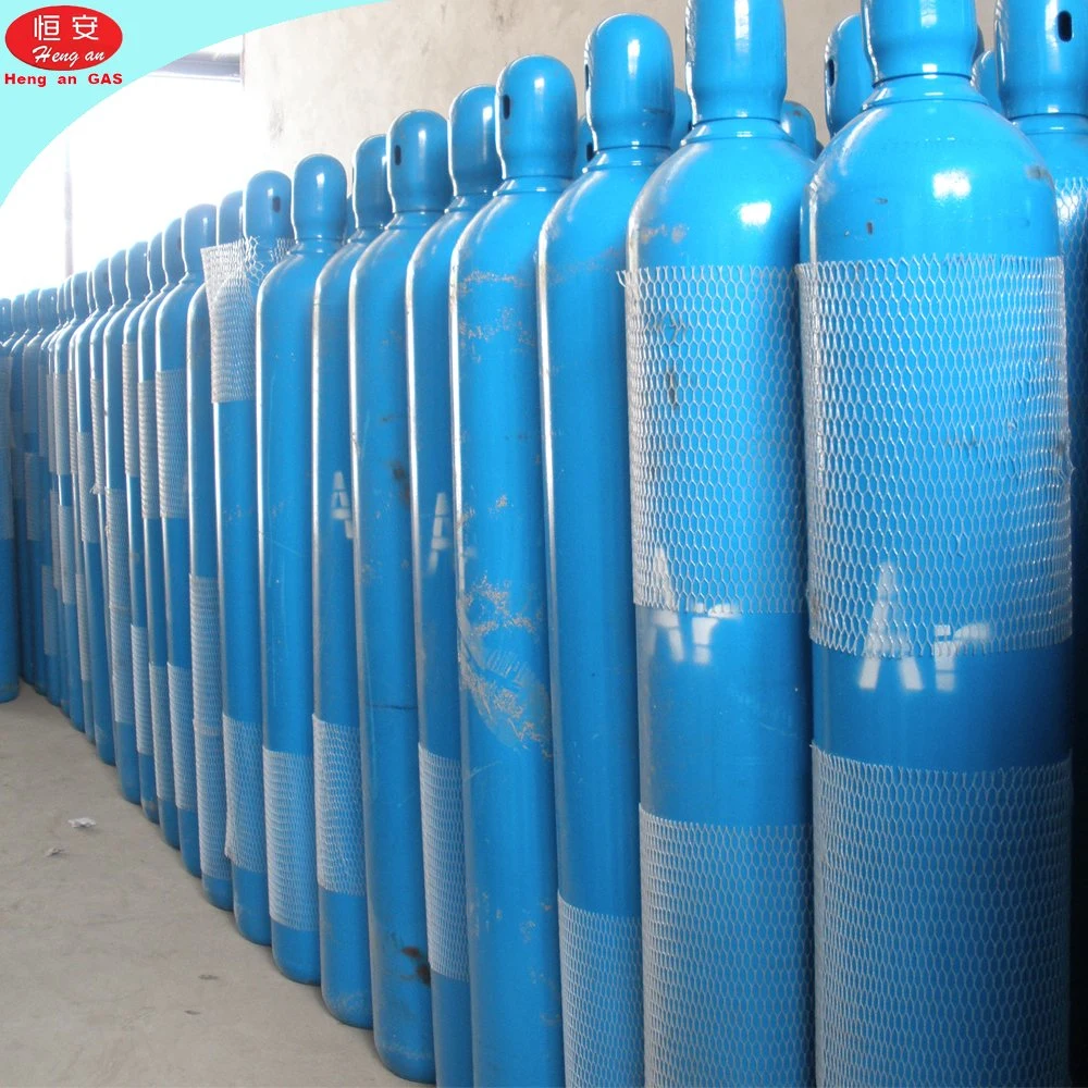 High Pressure Seamless Refillable 50L Argon Gas Cylinder Industrial Use for Welding