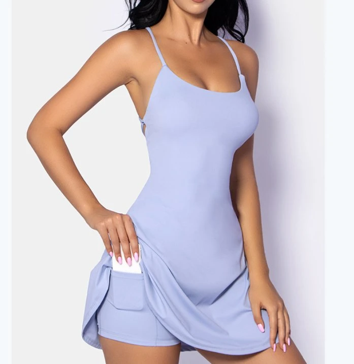 Wholesale/Supplier 2023 New Singlet Camisole Dress+Shorts Sports Strappy Back Sexy Skirt Shorts Streetwear Swimwear Holiday Causal Office Wear Suit