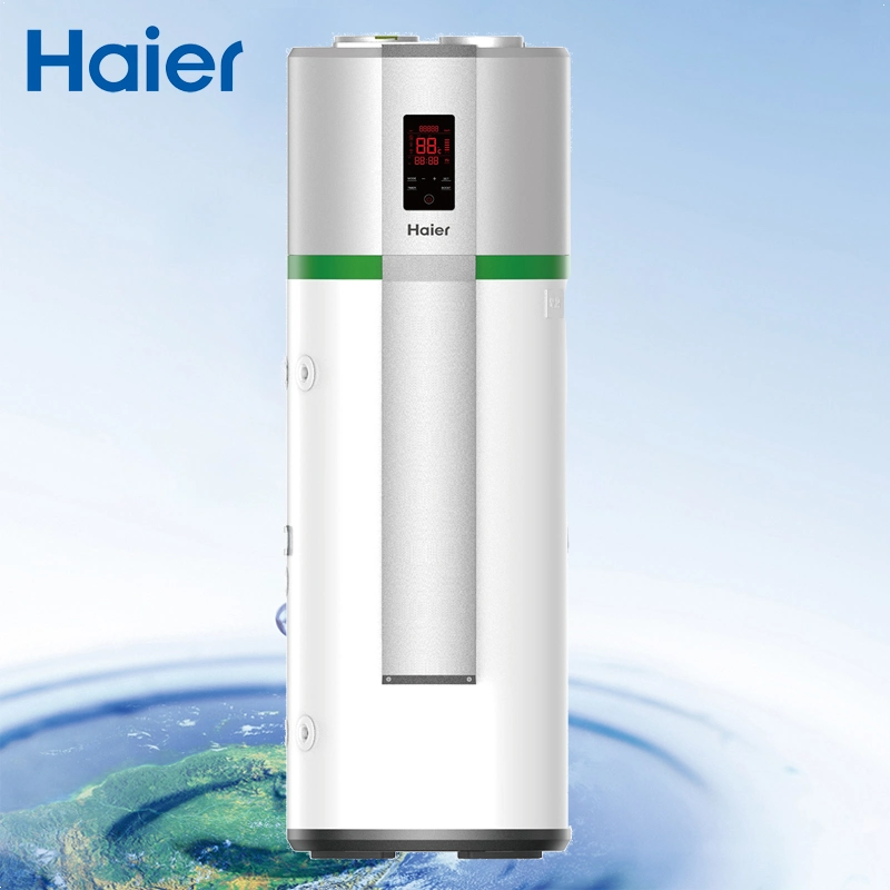 Haier Low Price New Energy Full System 220-230V 50Hz Horizontal Wall Mounted All in One Heat Pump Air to Water Air Source Hot Water Small Heat Pump Water Heater