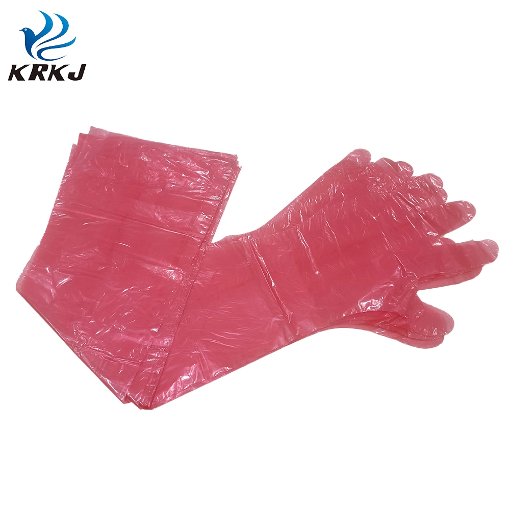 Ветеринарные PE длинные перчатки Kruuse того же типа (KD815)