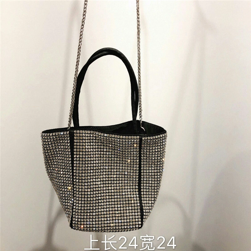 Leb1277 Designer Tote Crystal Handbags Famous Brands Ladies Fancy Full Diamond Fashion Handbag Glitter Women Sparkle Shoulder Bags
