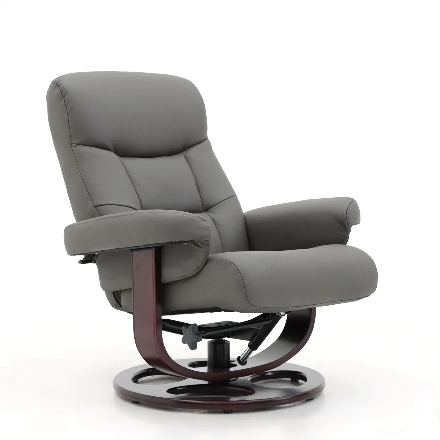 Geeksofa Modern Swivel Leisure Recliner Chair with Ottoman